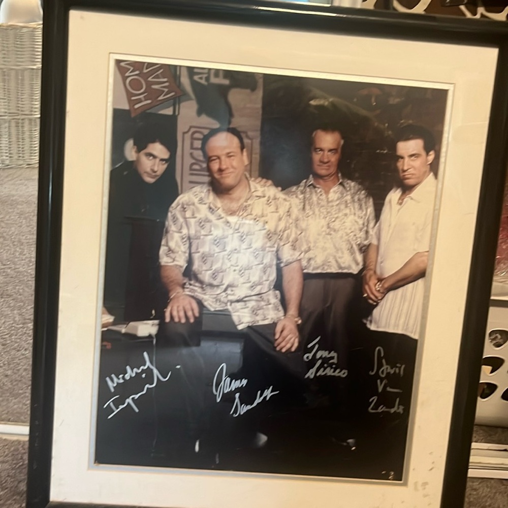 Sign Sopranos picture, including frame